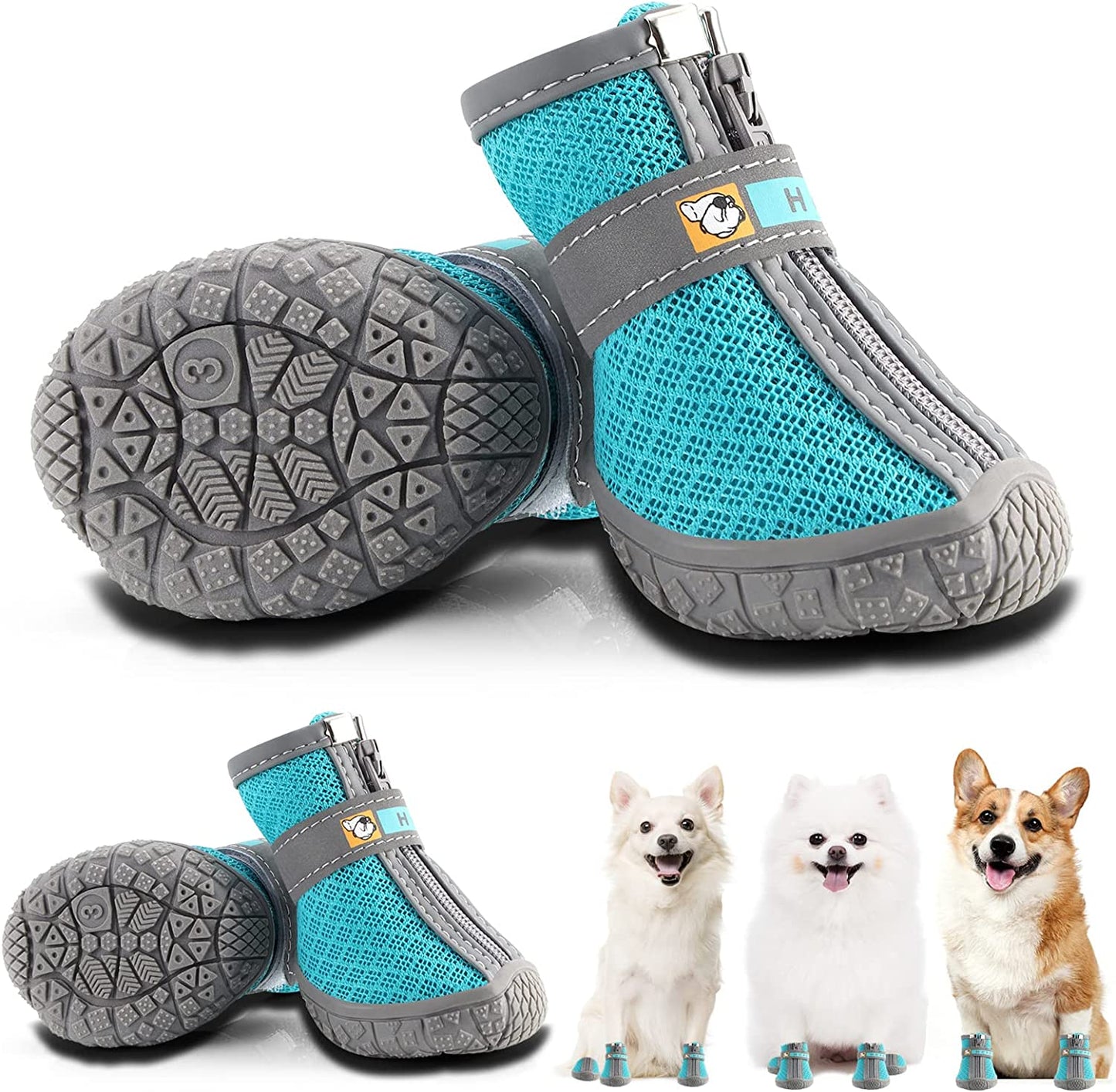 Chaussures pour chiens pour chaussée chaude